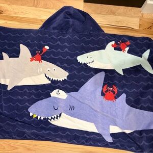 Two Kids Hooded ocean themed Towels